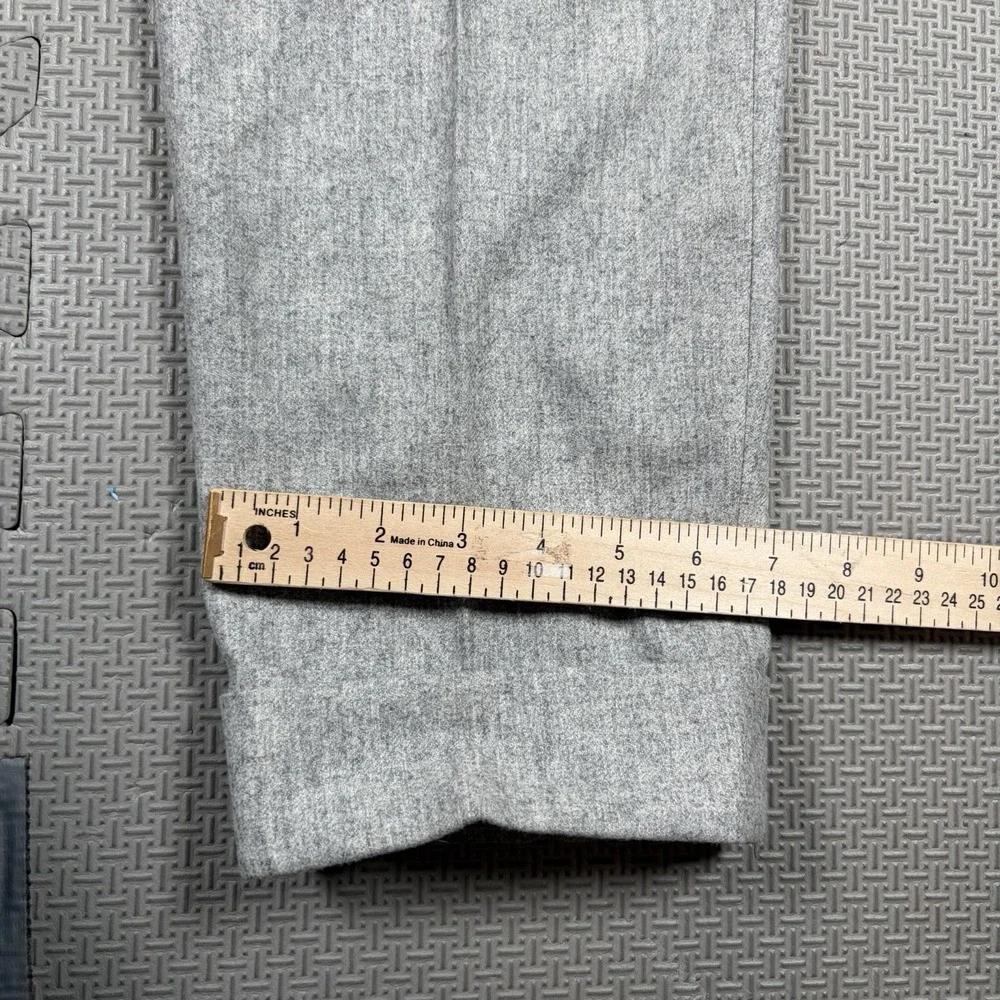 SuitSupply Gray Wool Vigo ZC Side Tab Dress Mens Pleated Pants Vitale Barberis